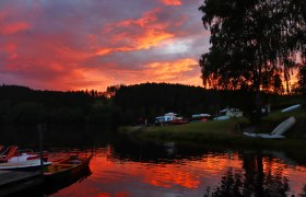 Sonnenuntergang, © Campingplatz Dobra