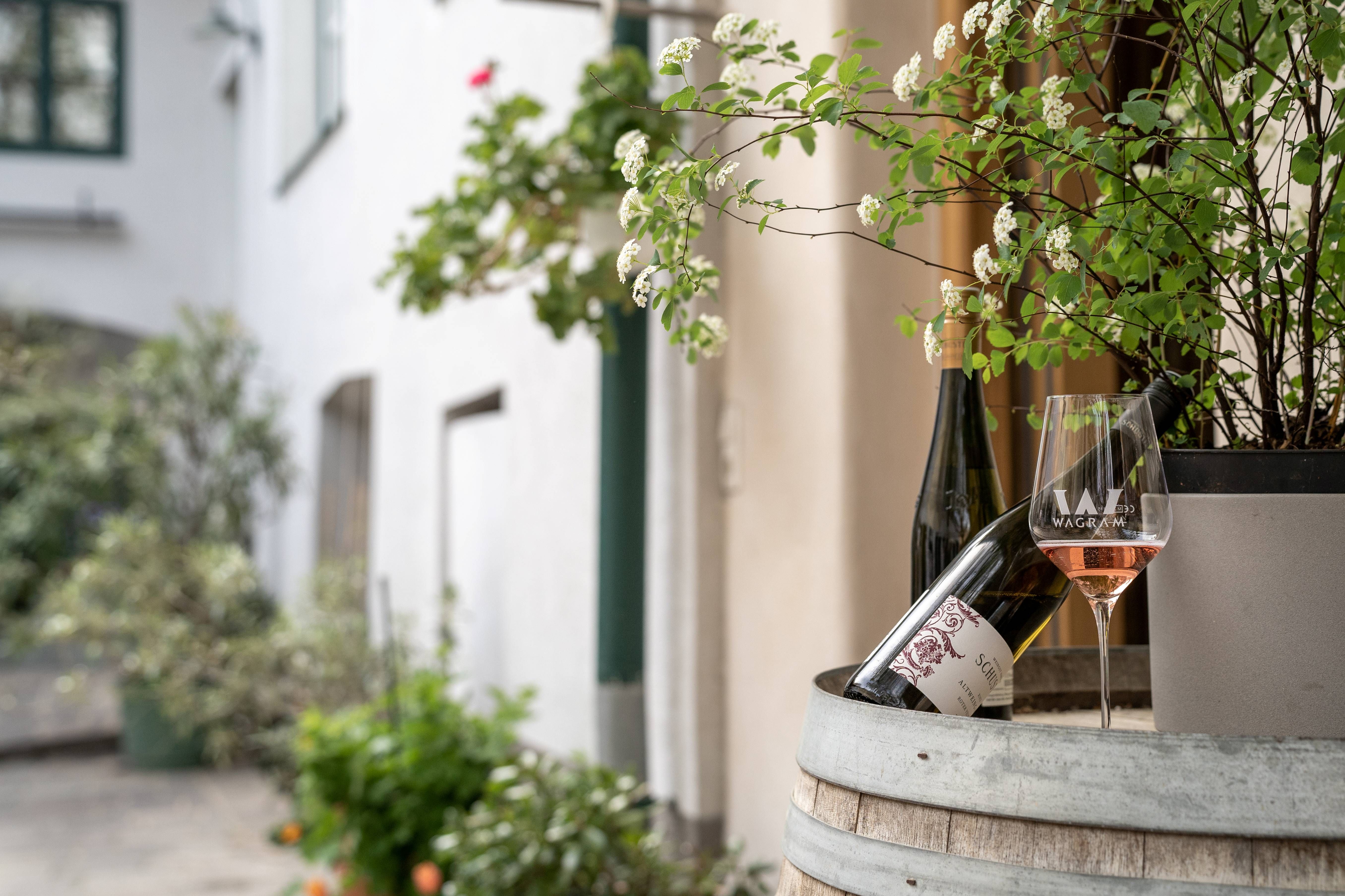 Innenhof Weingut Schuster