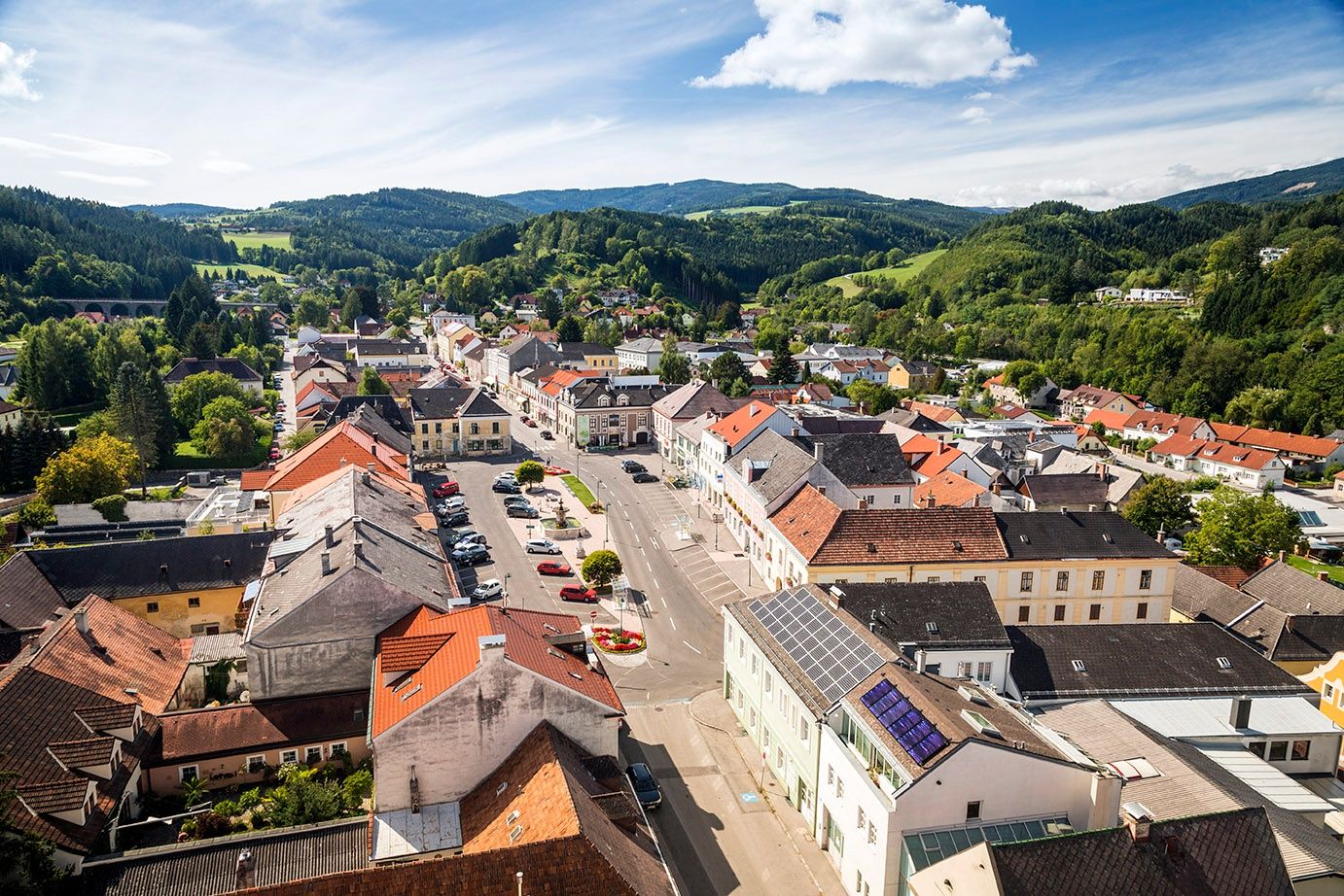Blick auf Aspang