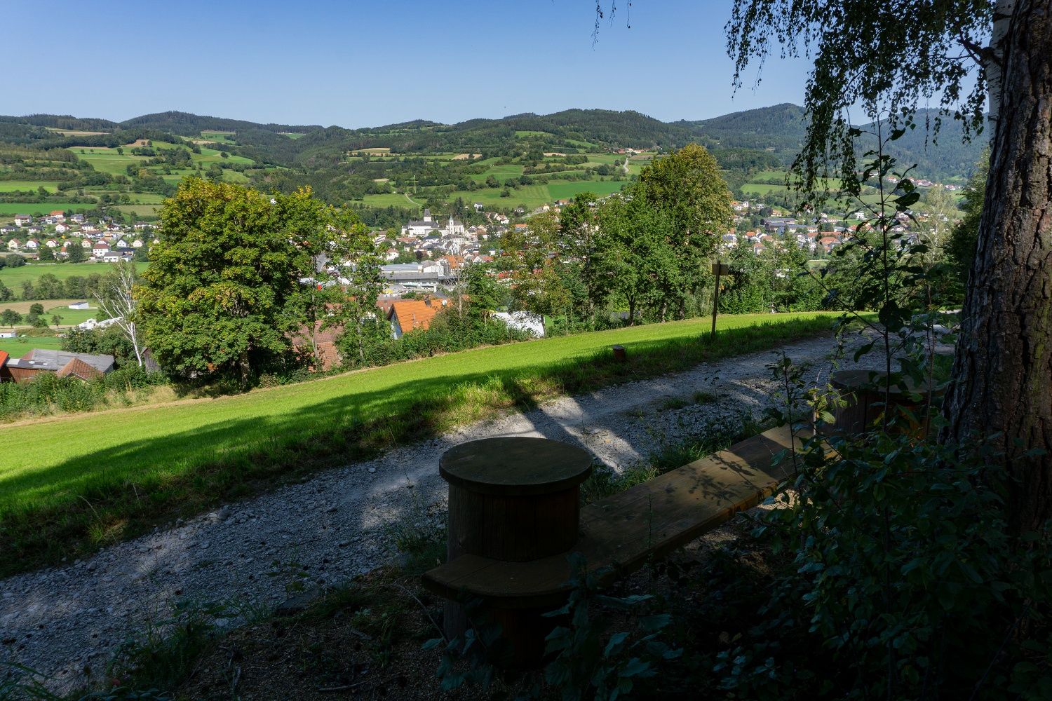 Nach Krempersbach - Rastplatz mit Blick auf Pöggstall