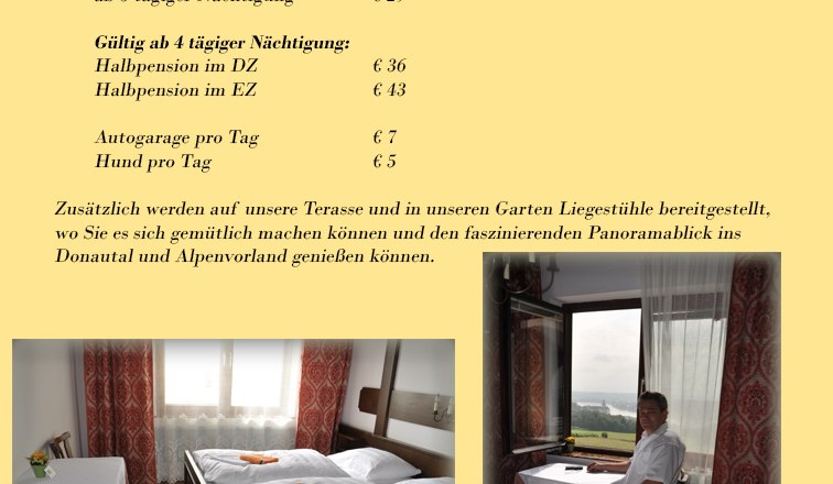 Naglhof, © Naglhof Informationsseite über Gästezimmer mit Preisen und Fotos eines Zimmers mit Aussicht.