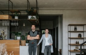 Florian Mainx und Lisi Umathum im Lokal