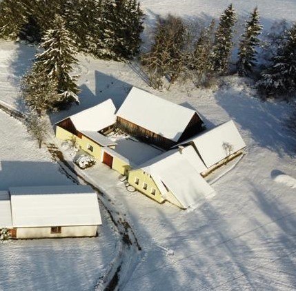 Luftaufnahme des Ferienhauses, © Ferienhaus Leopold