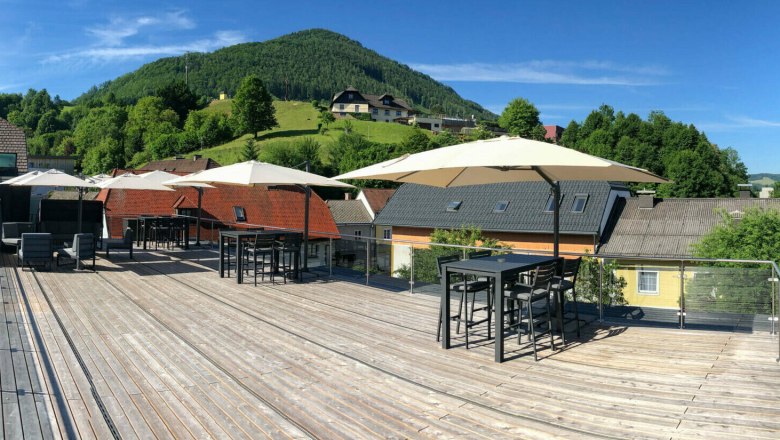 Die Schmiede - Terrasse Seminarraum, © Theo Kust – Imagefoto