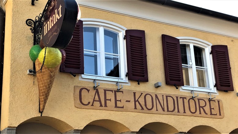 Cafe Intakt in der Innenstadt von Pöchlarn, © Donau NÖ Tourismus GmbH