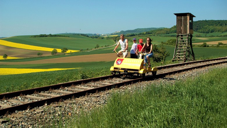 Mit der Weinviertel Draisine unterwegs, © Weinvierteldraisine