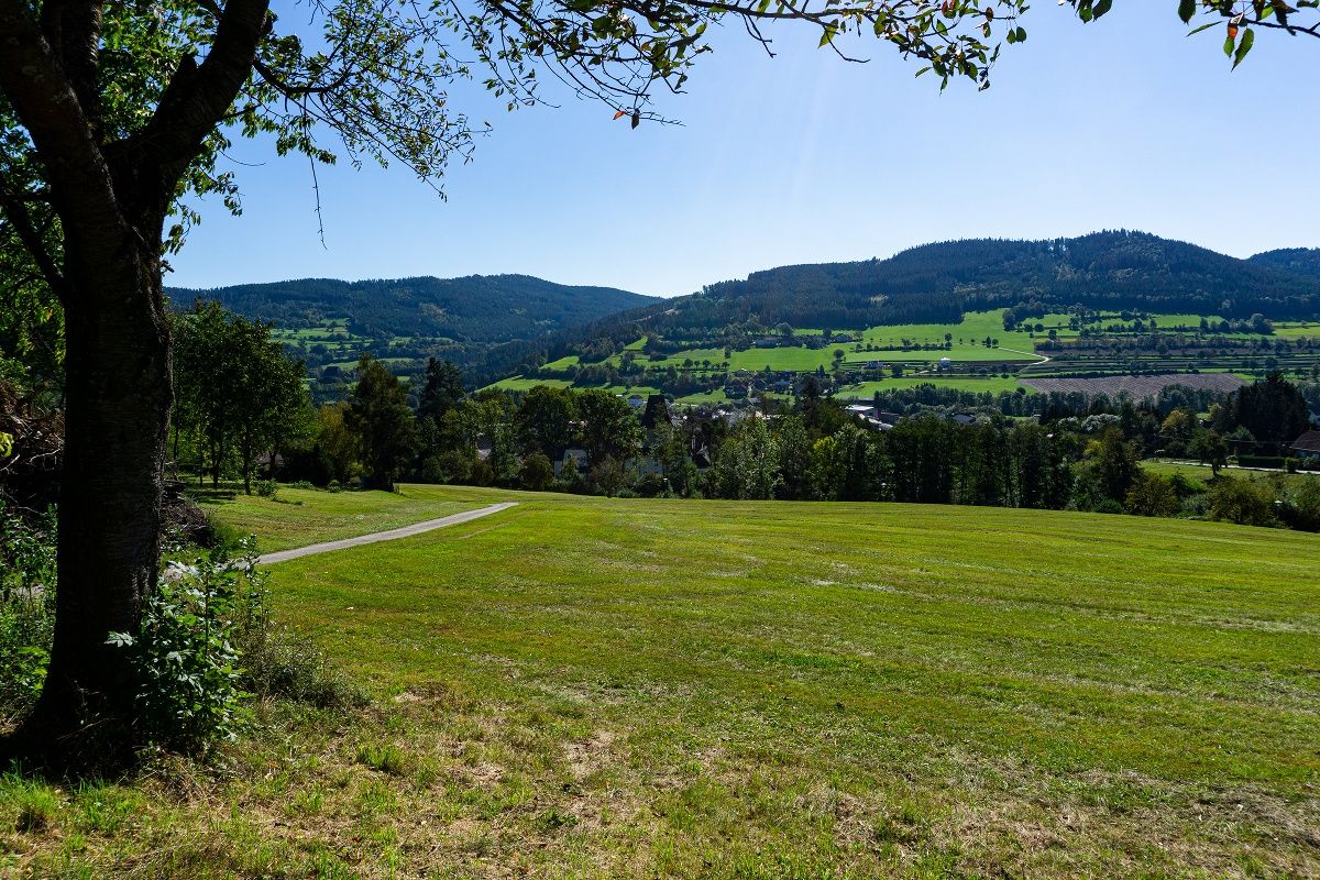 Blick vom Rastplatz auf Pöggstall