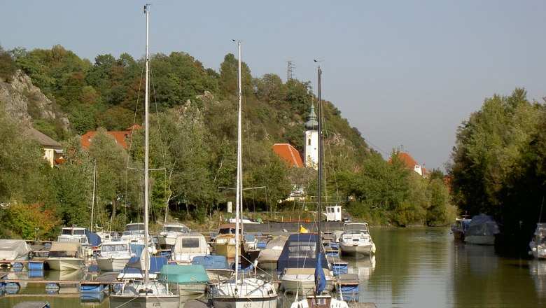Sportboothafen in Marbach, © Gemeinde Marbach
