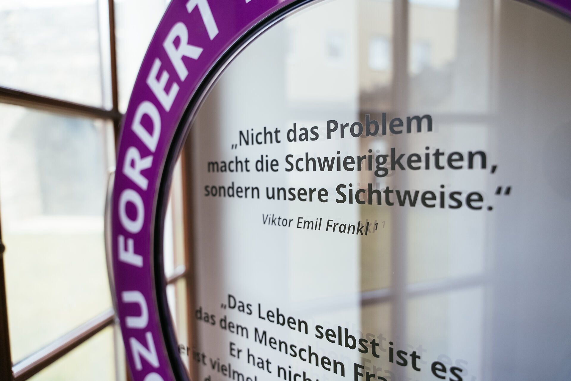 Die Philosophie des weltberühmten Wiener Neurologen Viktor Frankls dient in Pernegg als wichtiger Impulsgeber. 