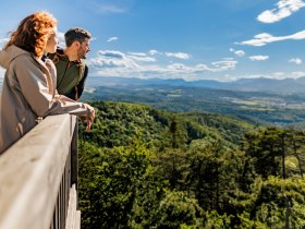 Ausblick von der Aussichtswarte Wiesen-Lanzenkirchen, &copy; Wiener Alpen in Nieder&ouml;sterreich - Bad Erlach