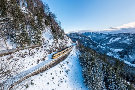 Mit der Mariazellerbahn durch die Winterlandschaft., © NB_Wegerbauer