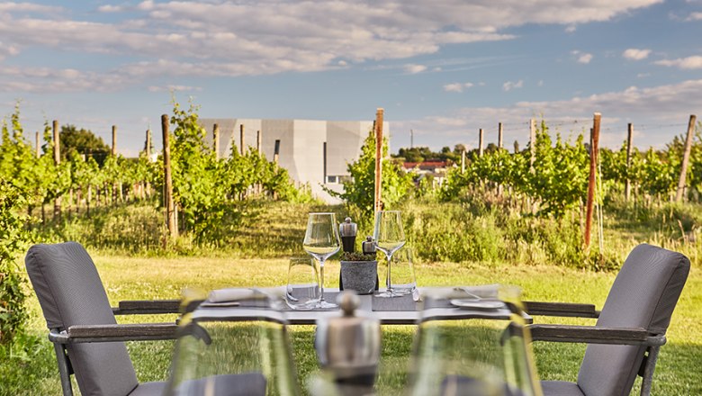 LOISIUM - Restaurant Vineyard mit Blick auf WeinWelt, © LOISIUM