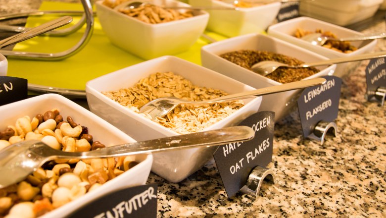 Cerealien am Fr&uuml;hst&uuml;cksbuffet