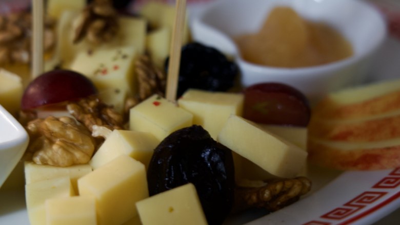 Detail einer Heurigenjause.