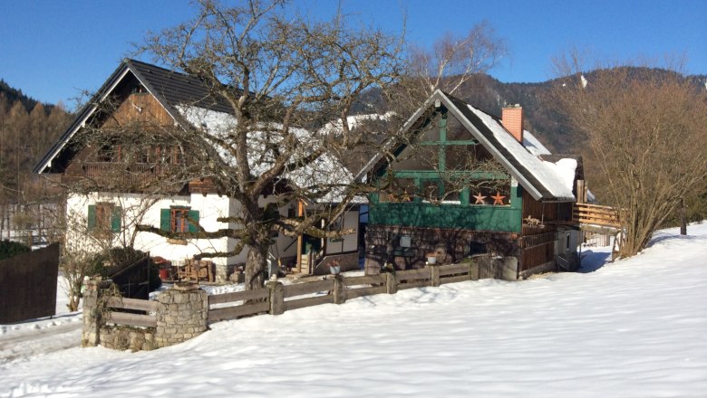 Hannis Farbscheune im Winter, &copy; Hanni Reichlin