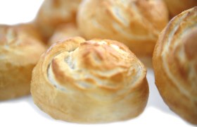 Nahaufnahme von Wachauer Laberl, einem österreichischen Gebäck.