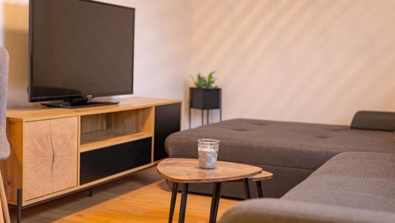 Wohnzimmer - Apartment Angermühle, © Victoria Osanger