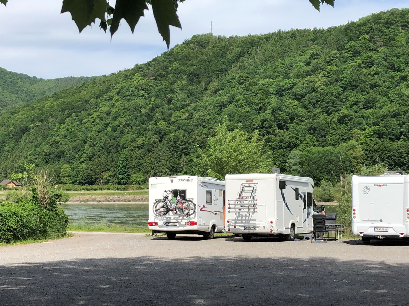 Wohnmobilstellplätze an der Donau