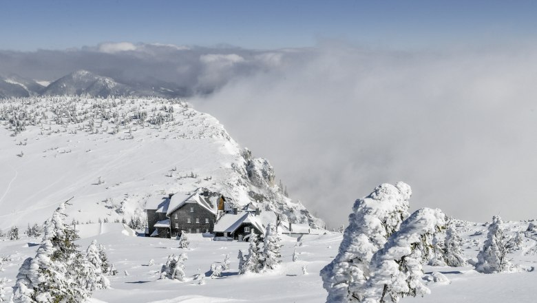 Winterpanorama beim Ottohaus auf der Rax, &copy; Nieder&ouml;sterreich-Werbung/Robert Herbst