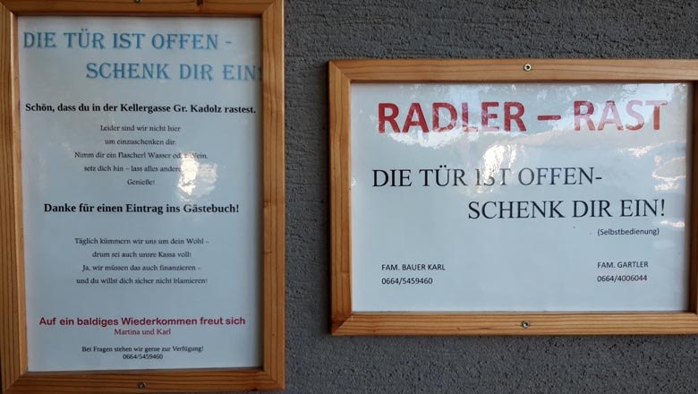 Info zur Radlerrast, &copy; Wortha und Bauer