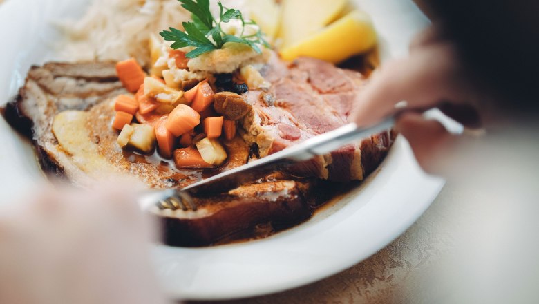 Gasthaus Pambalk-Blumauer "Zum schwarzen Rössl", © Moststraße, dochbodnliacht