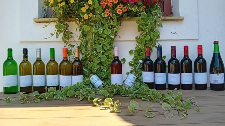 Weinflaschen, &copy; Bio Weinbau Schlemmer