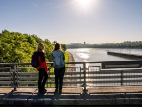 &Uuml;berquerung Kraftwerk Melk, &copy; Wachau-Nibelungengau-Kremstal