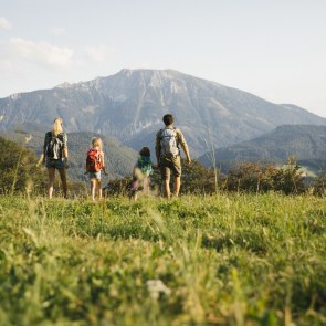 Ein Bergerlebnis mit der ganzen Familie mit Blick auf den Ötscher, © Niederösterreich-Werbung/Andreas Jakwerth