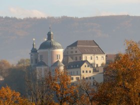 Ausblick auf die Wallfahrtskirche Christkindl, &copy; Mostviertel - O&Ouml; Mariazellerweg