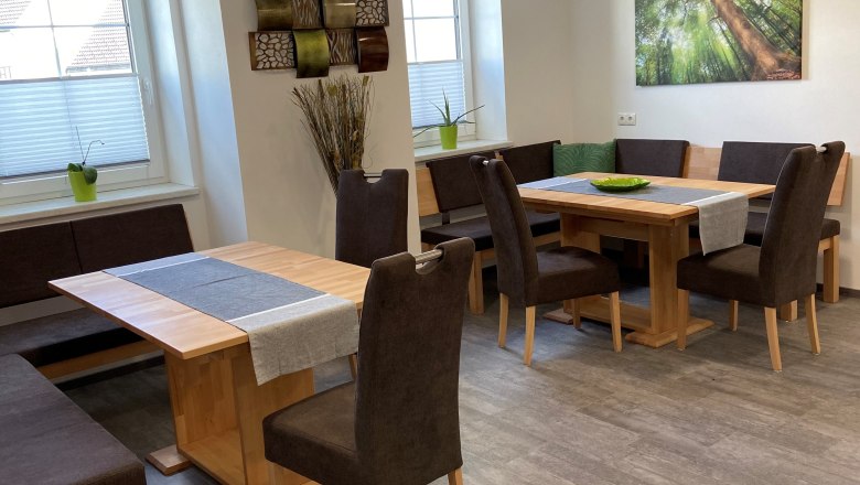 Fr&uuml;hst&uuml;cks- und Aufenthaltsraum, &copy; Pension Windrad, Gabriele Nitsch