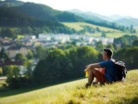 Pilger bei Hainfeld, &copy; Mostviertel - Via Sacra