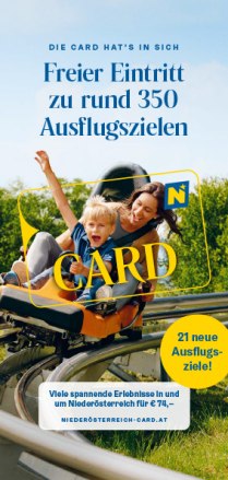 Niederösterreich-CARD Folder, © UniqueFessler Werbeagentur GmbH