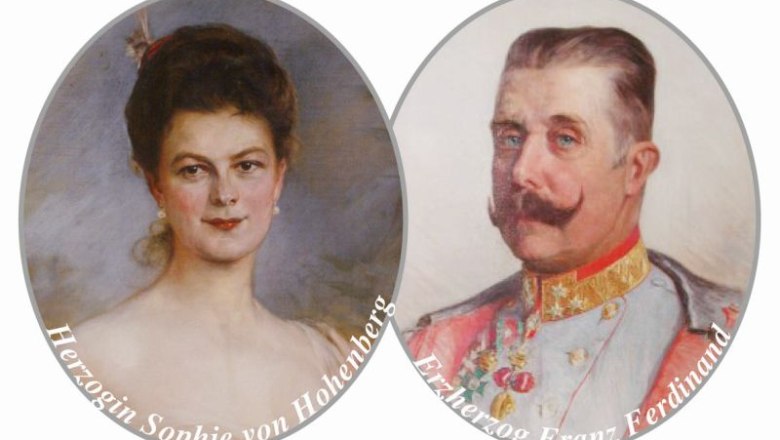 Erzherzog Franz Ferdinand und Sophie Erzherzogin von Hohenberg, © Schloss Artstetten