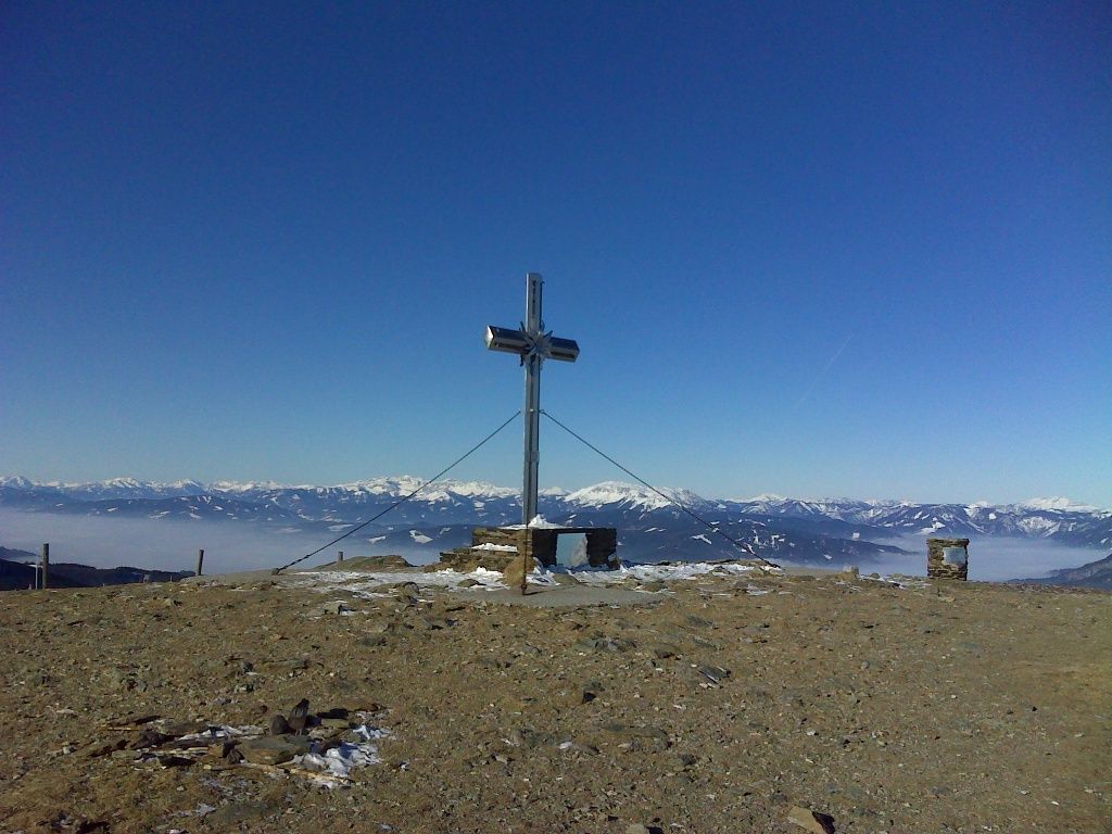Gipfelkreuz am Stuhleck beim Alois Günther Haus