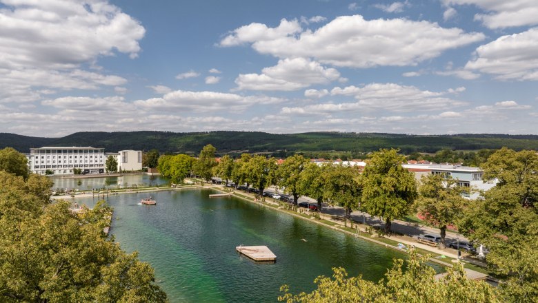 Das Hotel "Campus Horn" liegt direkt am Stadtsee von Horn., © Campus Horn
