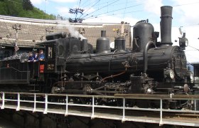 Historische Dampflokomotive im S&uuml;dbahnmuseum M&uuml;rzzuschlag.
